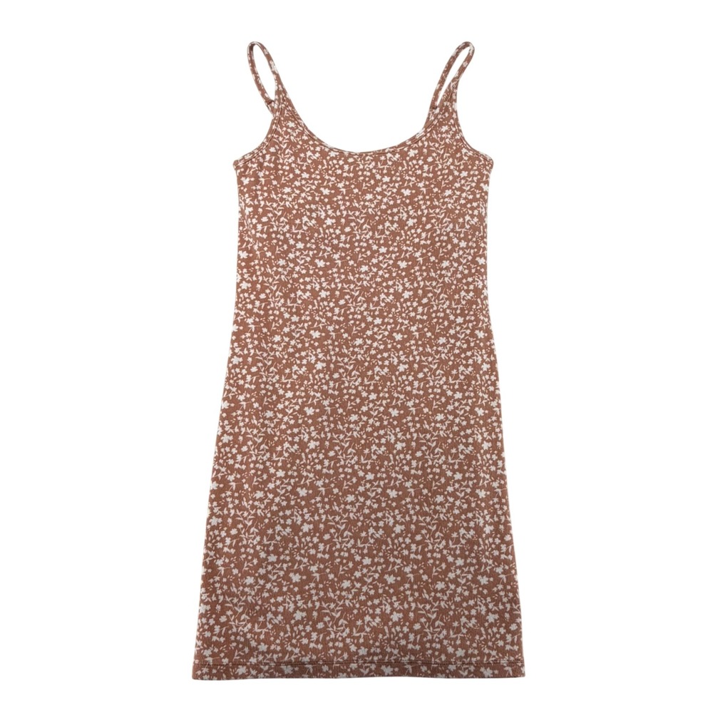 Old Navy Womens Medium Floral Ribbed Cami Mini Dress Bodycon Stretch Ditsy
